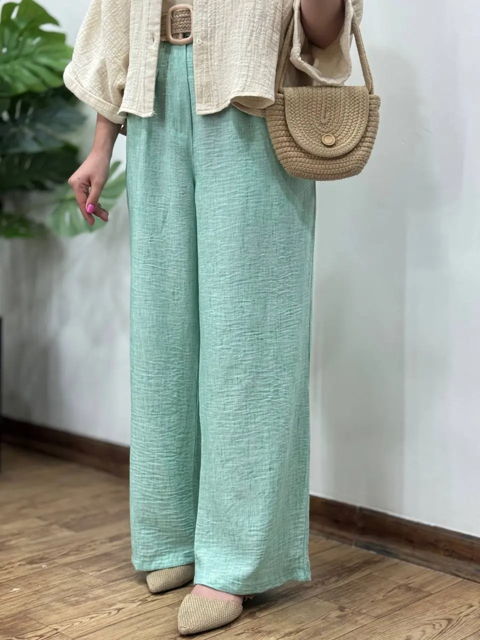 شلوار لینن زارا (با ارسال رایگان)
